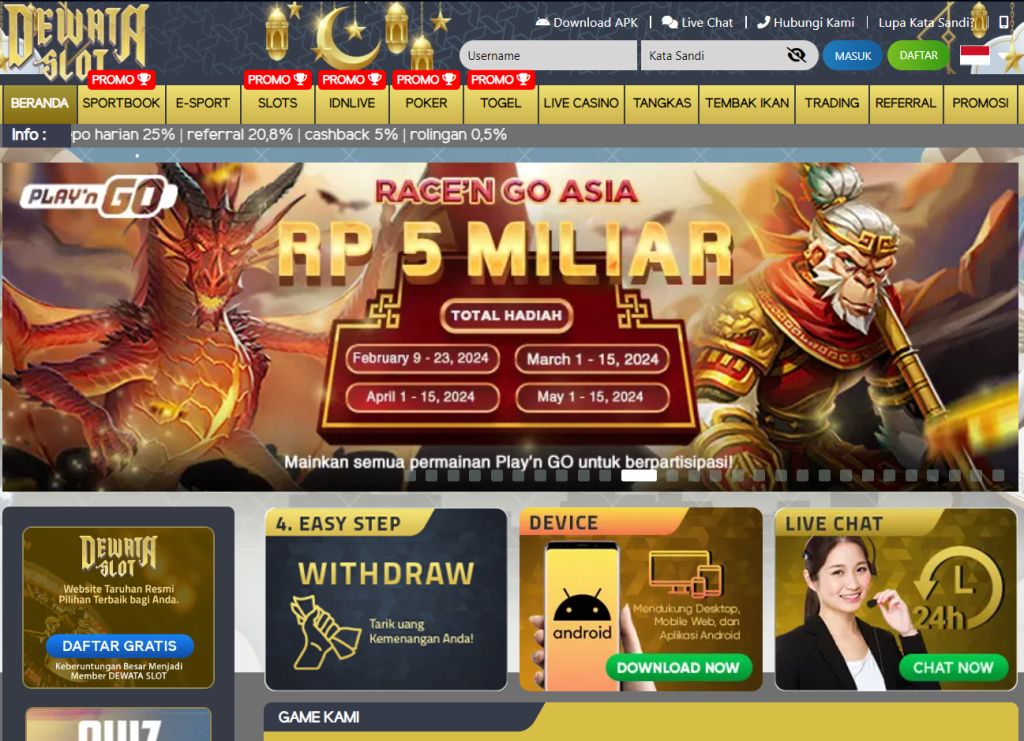 DEWATASLOT: Sensasi Bermain Live Dealer dari Rumah Anda